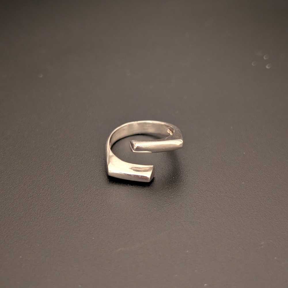 Mexico 925 Silver Open Band Ring Size 7